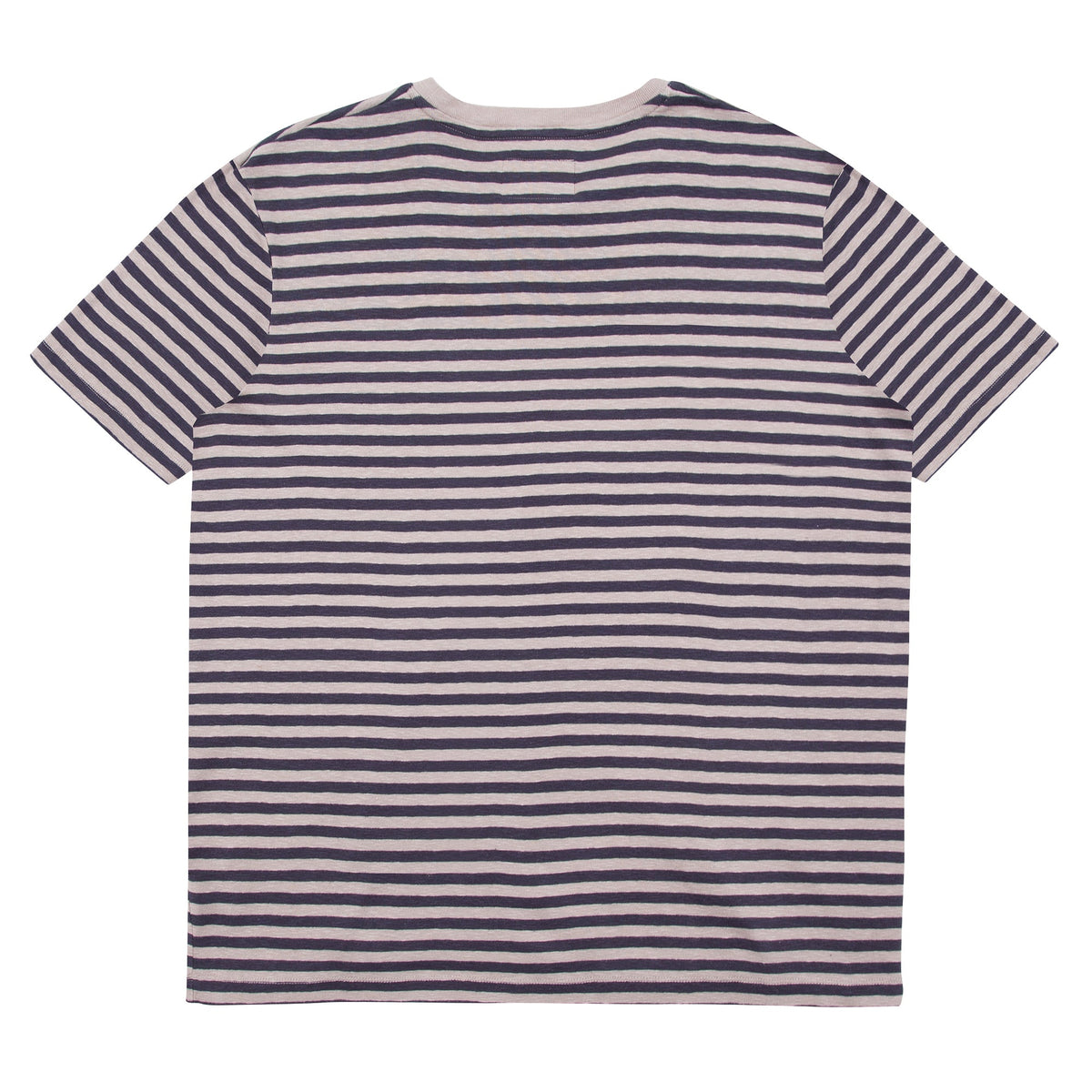 Folk Classic Stripe T-Shirt - Charcoal / Ecru