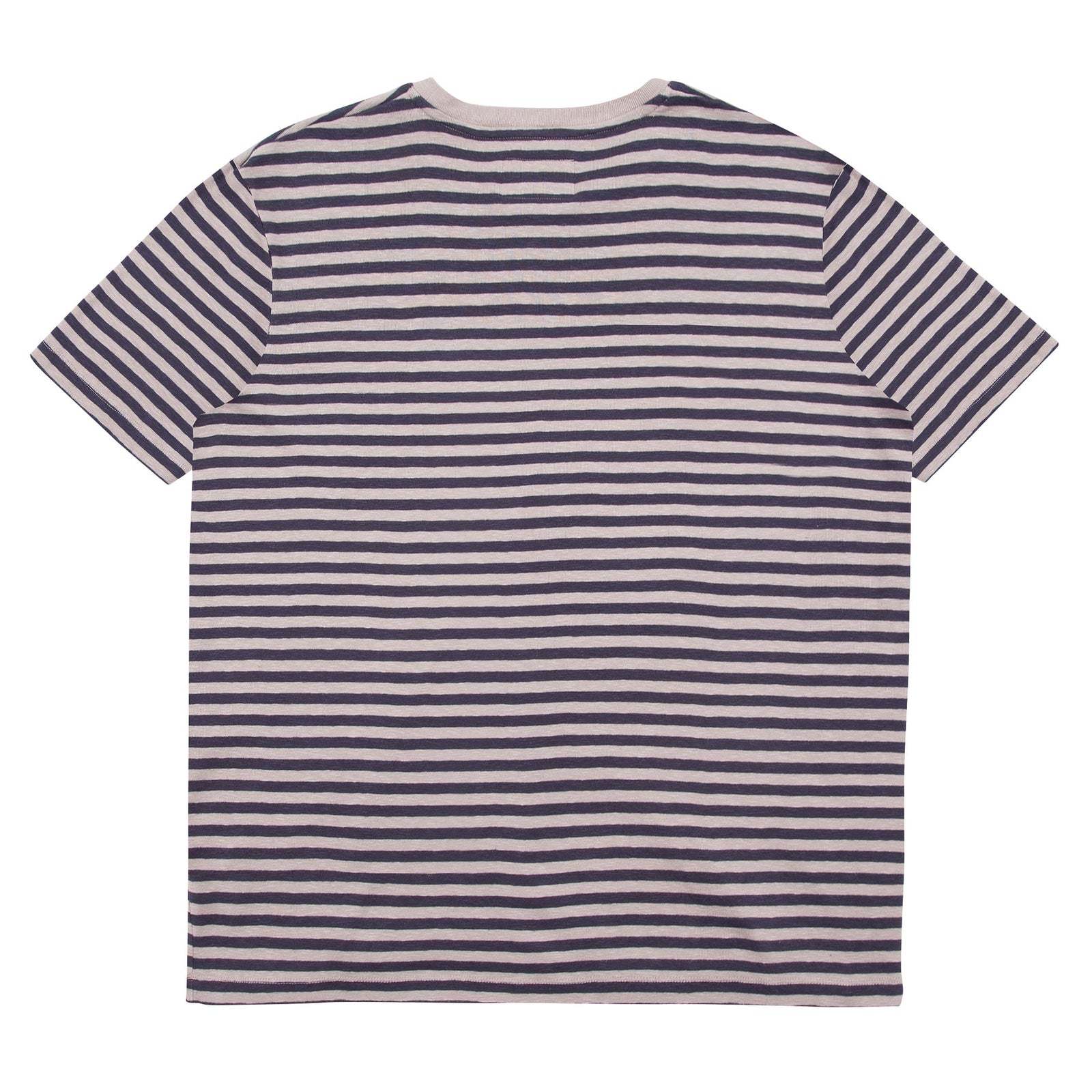 Folk Classic Stripe T-Shirt - Charcoal / Ecru