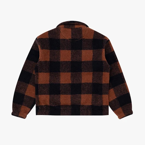 Parlez Province Check Sherpa - Walnut