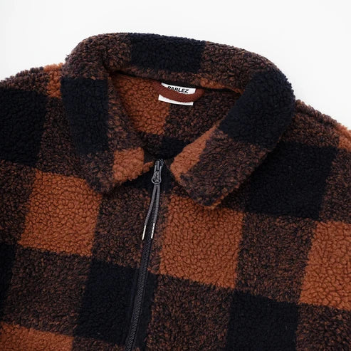 Parlez Province Check Sherpa - Walnut