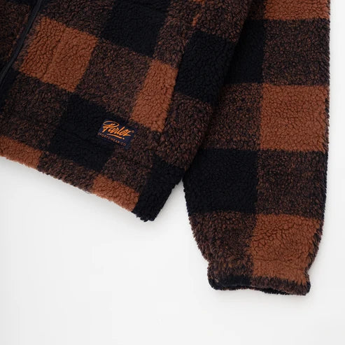 Parlez Province Check Sherpa - Walnut