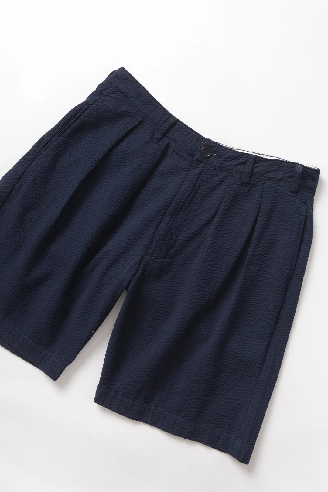 Service Works Seersucker Part Timer Shorts - Dark Navy