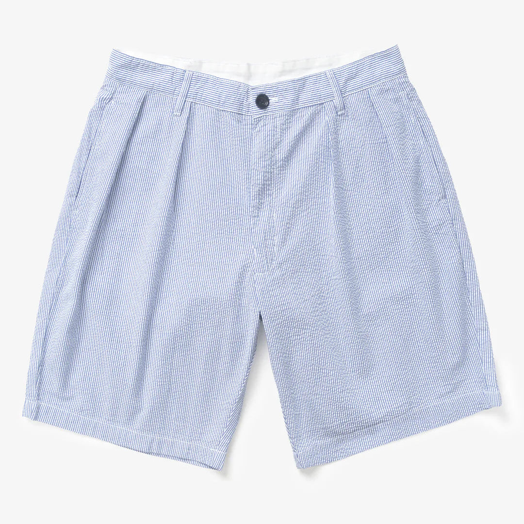 Service Works Seersucker Part Timer Shorts - Navy Stripe