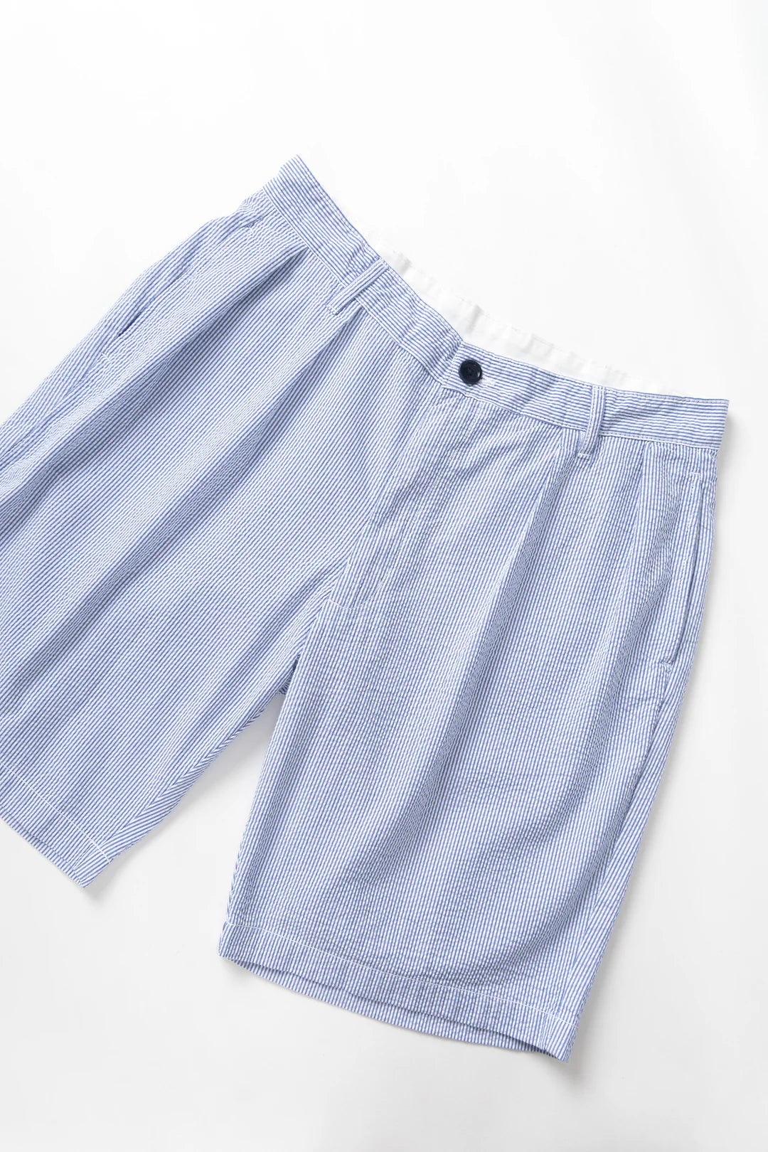 Service Works Seersucker Part Timer Shorts - Navy Stripe