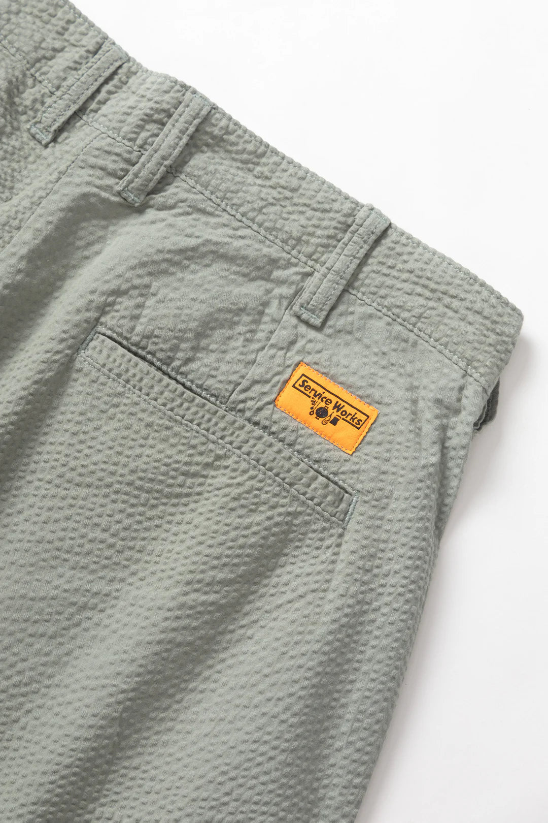 Service Works Seersucker Part Timer Shorts - Sage