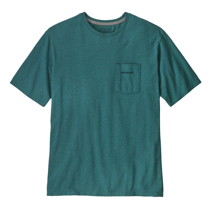 Patagonia Boardshort Logo Pocket T-Shirt - Wetland Blue