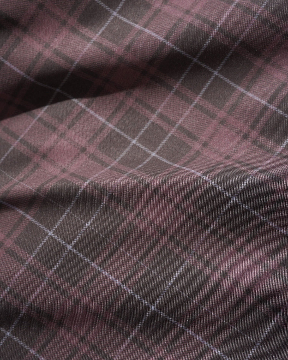 Butter Goods Plaid Nylon Jacket - Burgundy