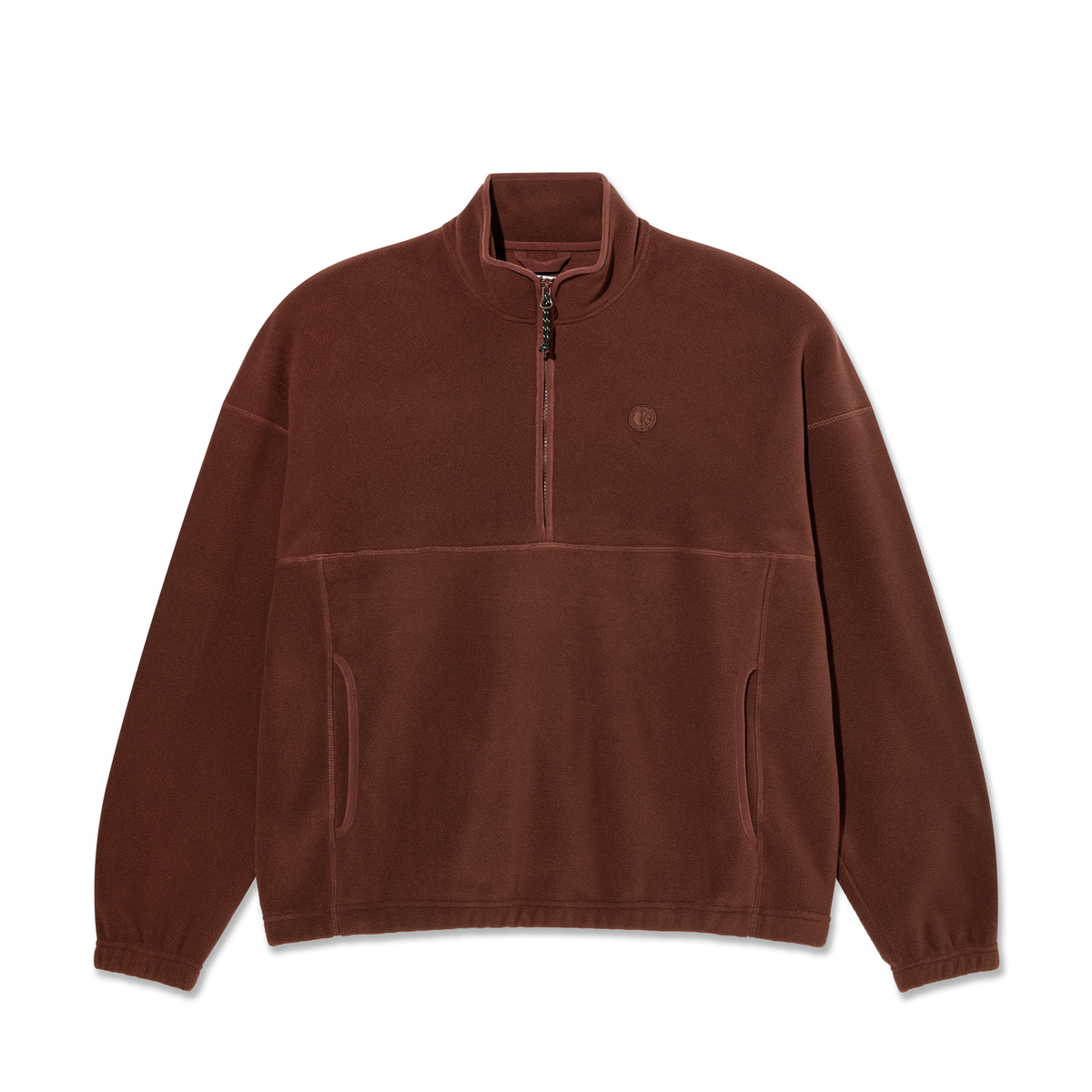 Polar Ivan Half Zip Sweater - Wine