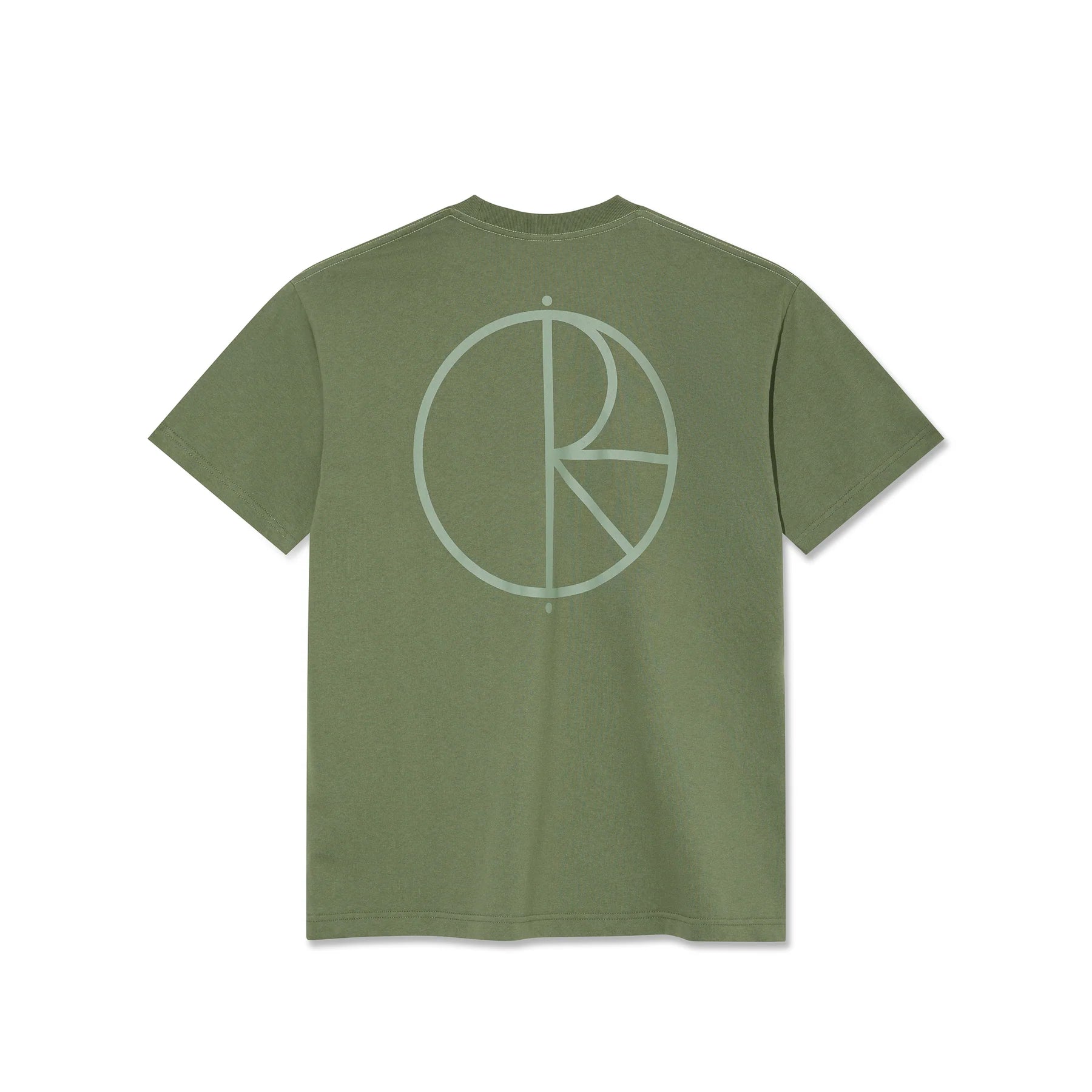 Polar Contrast T-Shirt - Moss Green
