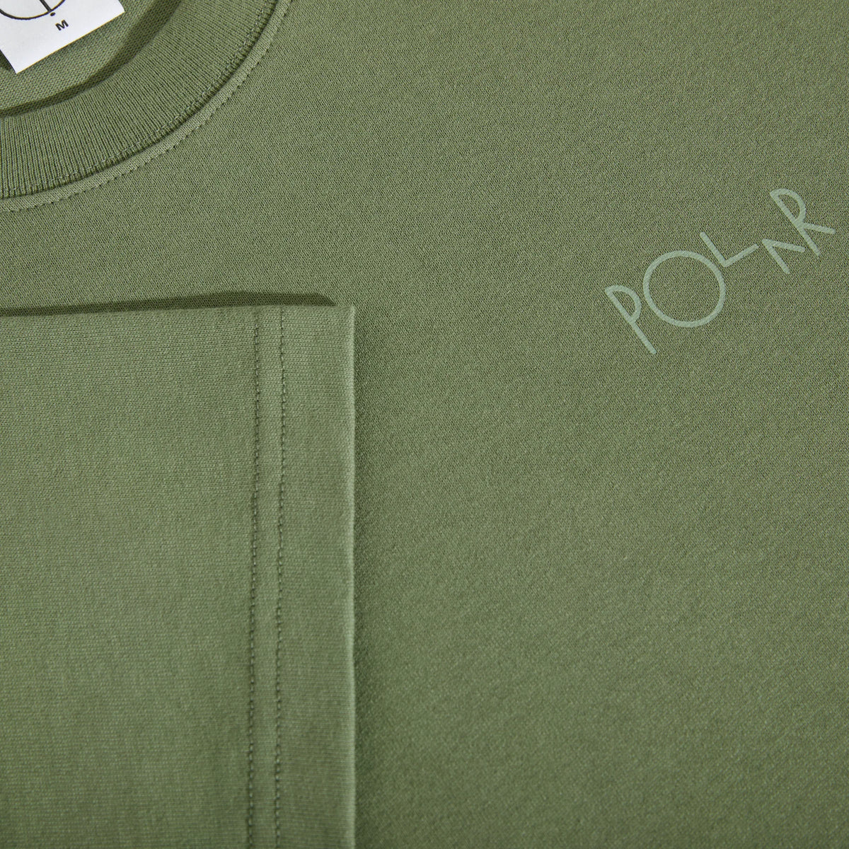Polar Contrast T-Shirt - Moss Green