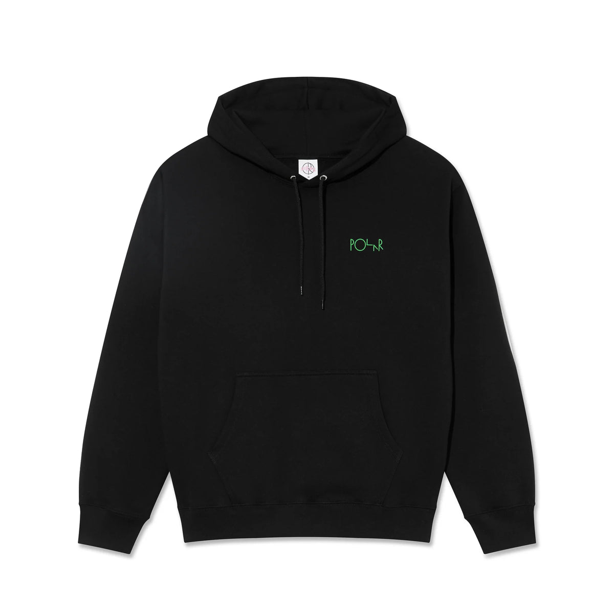 Polar Dave Hoodie Fill Logo - Black / Ourselves Collage