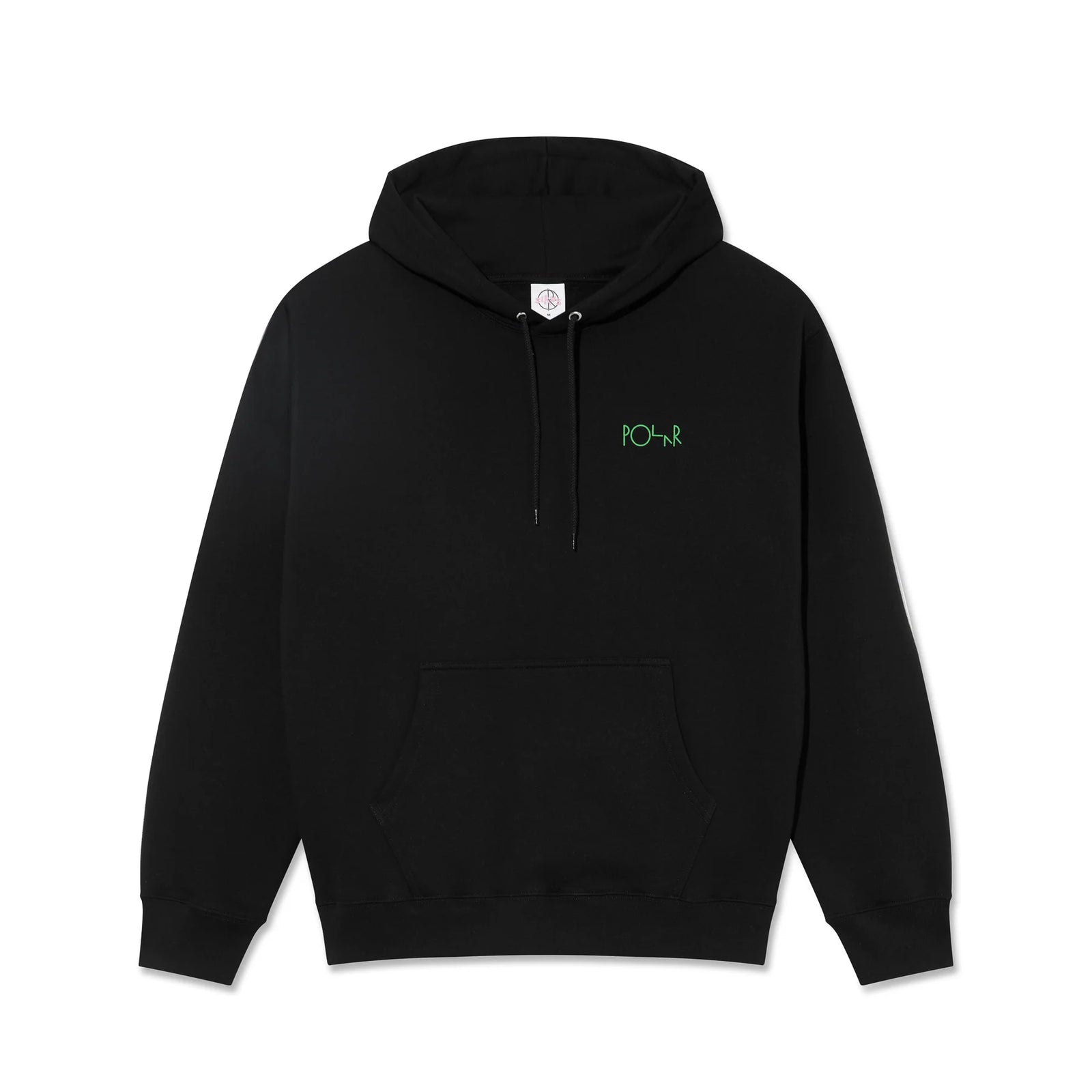 Polar Dave Hoodie Fill Logo - Black / Ourselves Collage