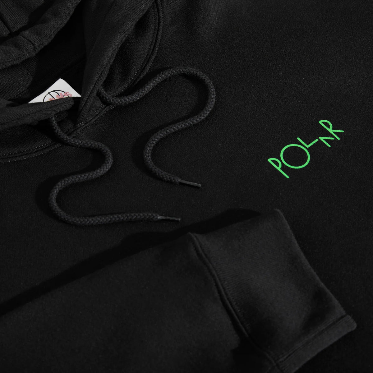 Polar Dave Hoodie Fill Logo - Black / Ourselves Collage