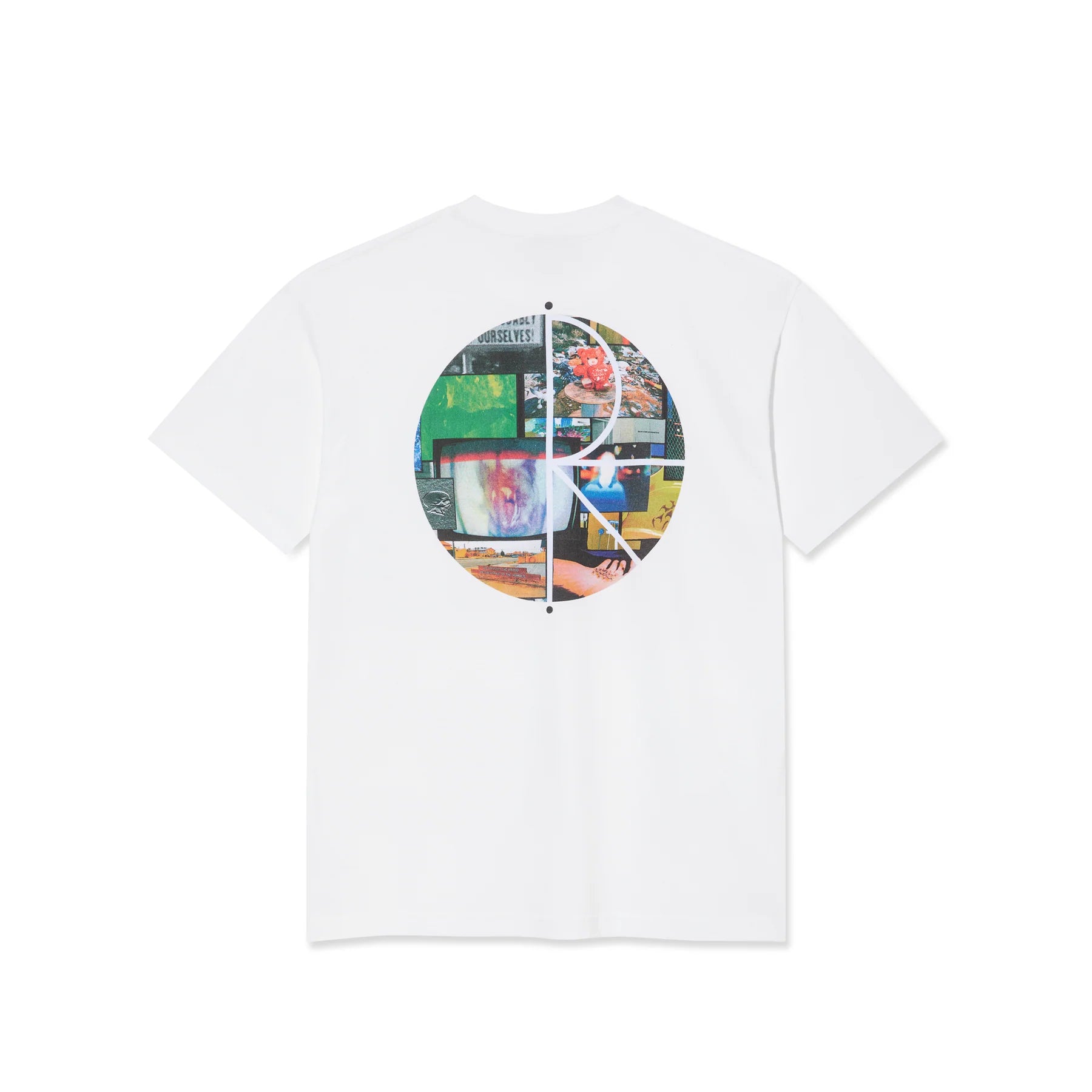 Polar Fill Logo T-Shirt - White / Ourselves Collage