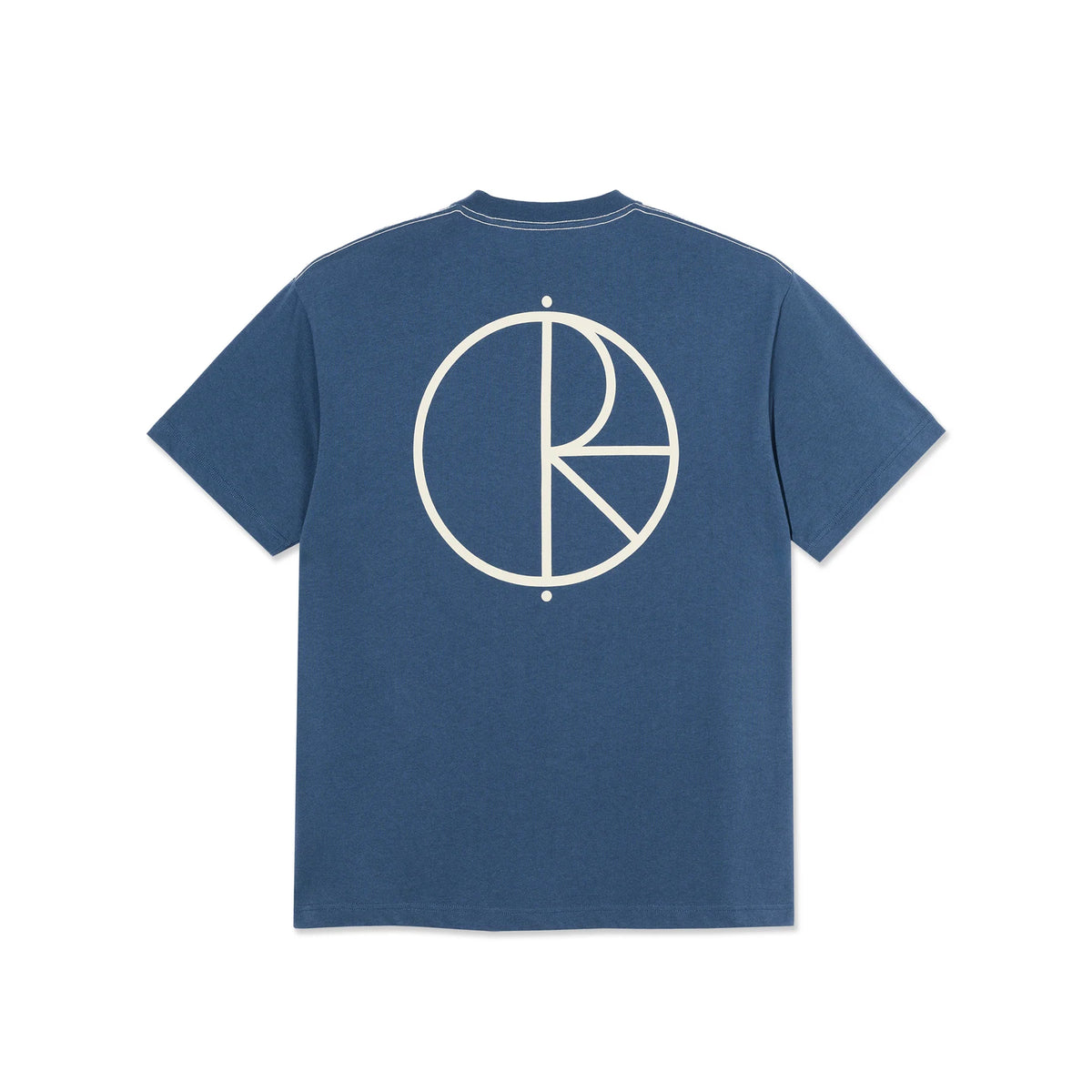 Polar Contrast T-Shirt - Stroke Logo / Grey Blue