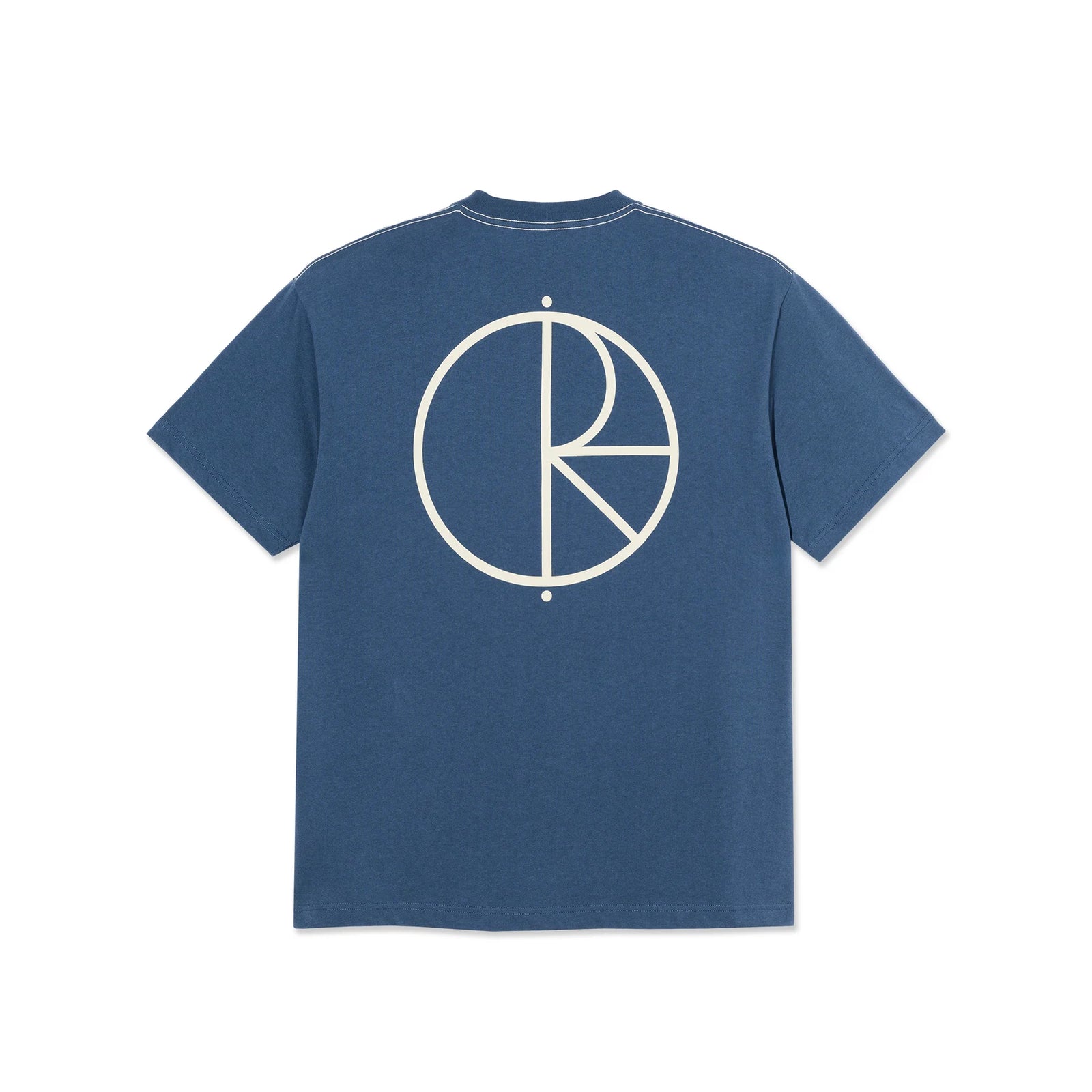 Polar Contrast T-Shirt - Stroke Logo / Grey Blue