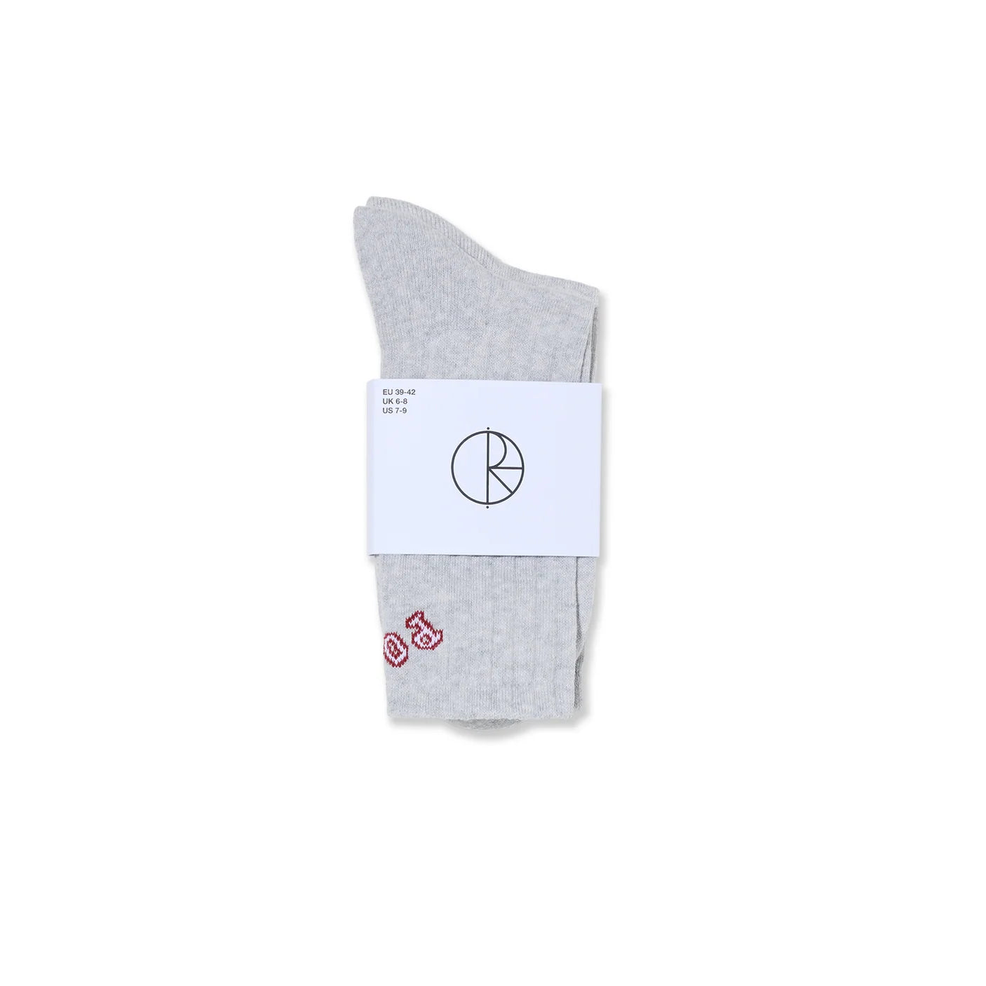 Polar Large Rib Socks - Heather Grey