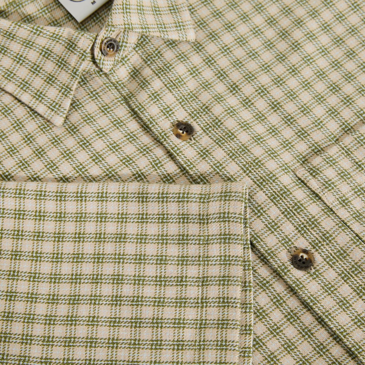 Polar Mitchell Shirt - Beige / Green