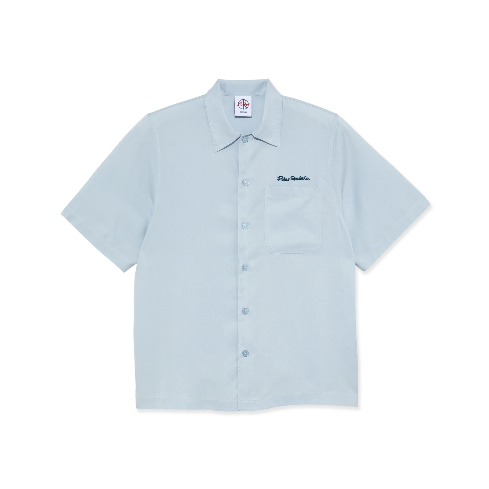 Polar Duel Personality Bowling T-Shirt - Light Blue / Navy