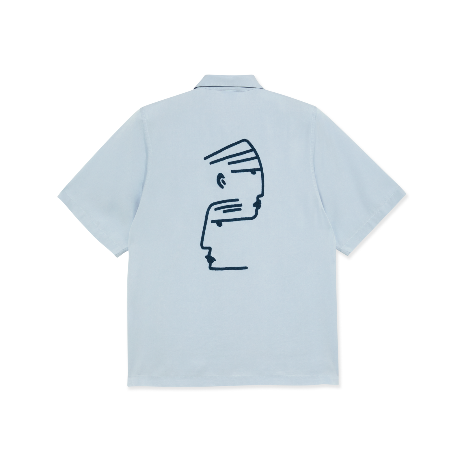 Polar Duel Personality Bowling T-Shirt - Light Blue / Navy