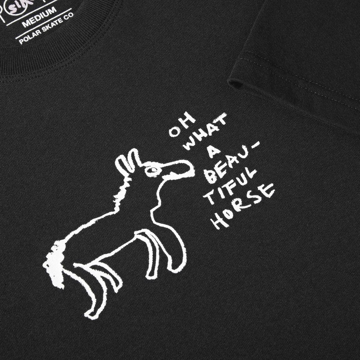 Polar Beautiful Horses T-Shirt - Black