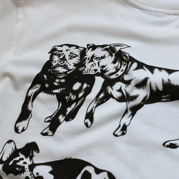 Skate Cafe Pooch T-Shirt - Cream