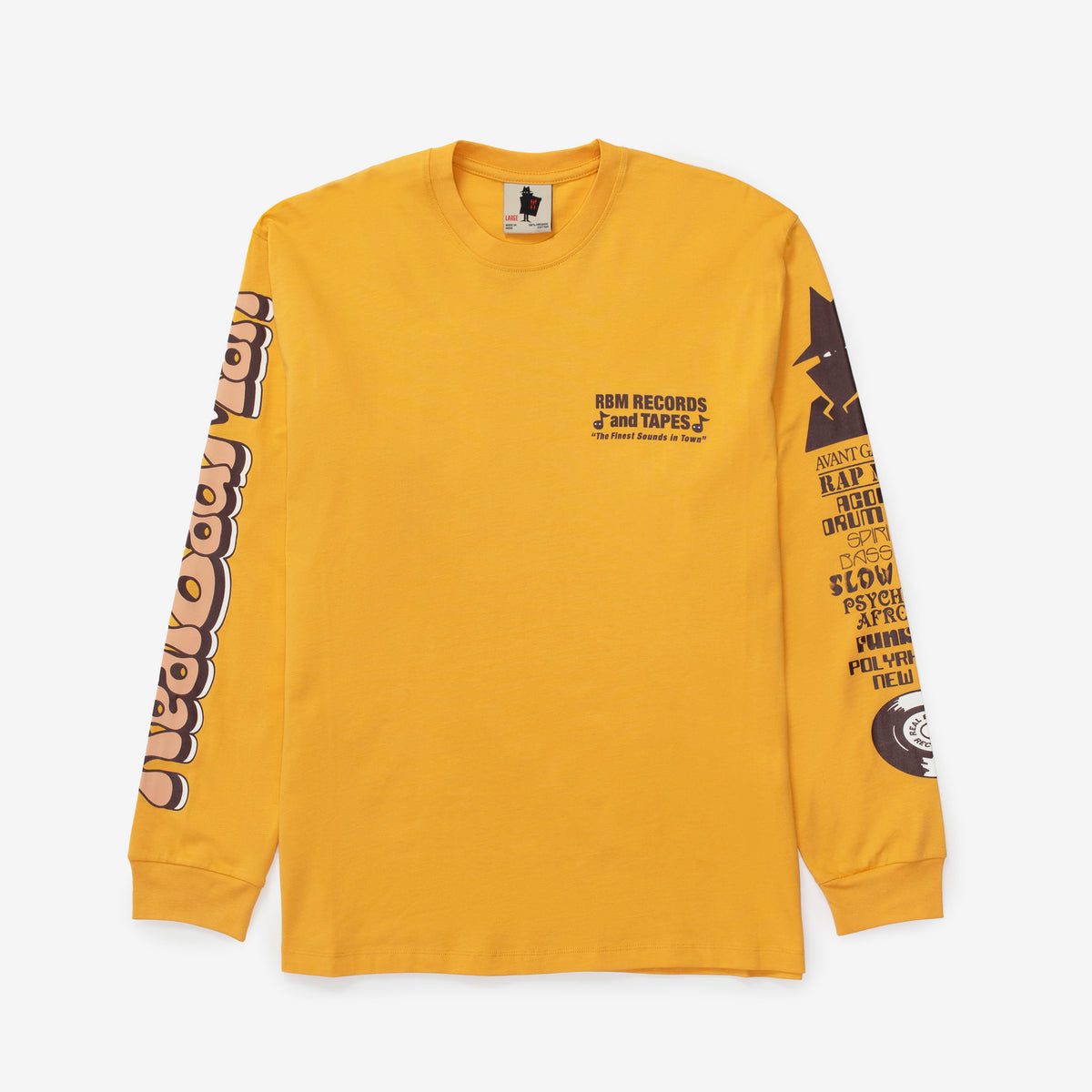 RBM Records &amp; Tapes LS T-Shirt - Mustard