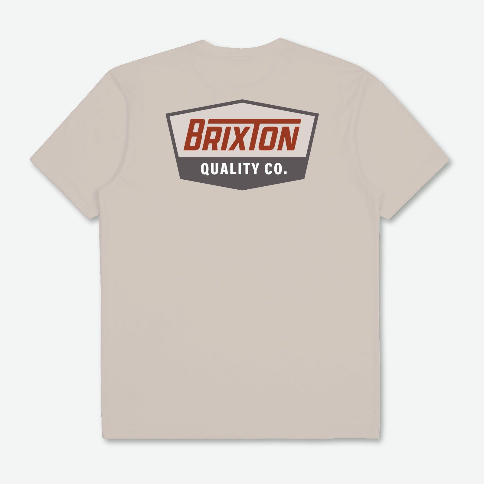 Brixton Regal T-Shirt - Cream / Barn Red