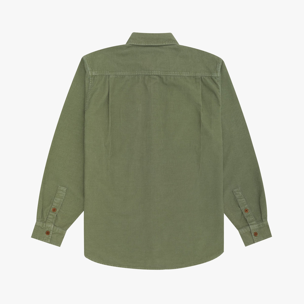 Parlez Ayr Cord Shirt - Olive Green