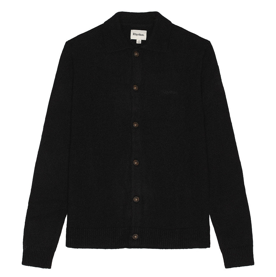 Rhythm Mohair Button Up - Black