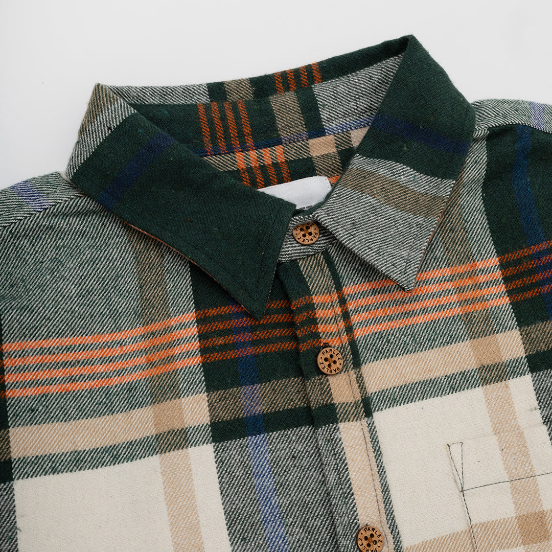 Parlez Rotan Check Shirt - Deep Green