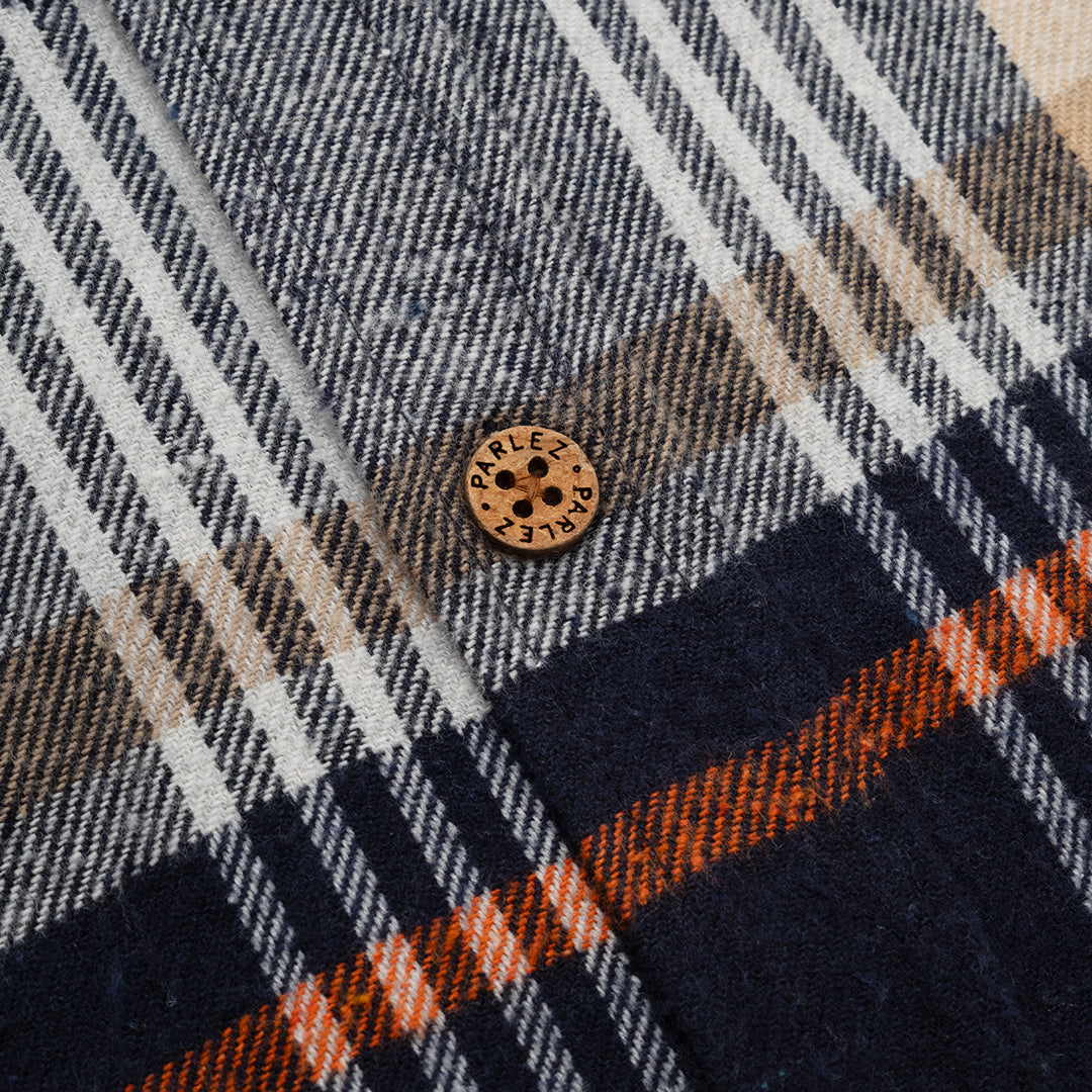 Parlez Rotan Check Shirt - Navy