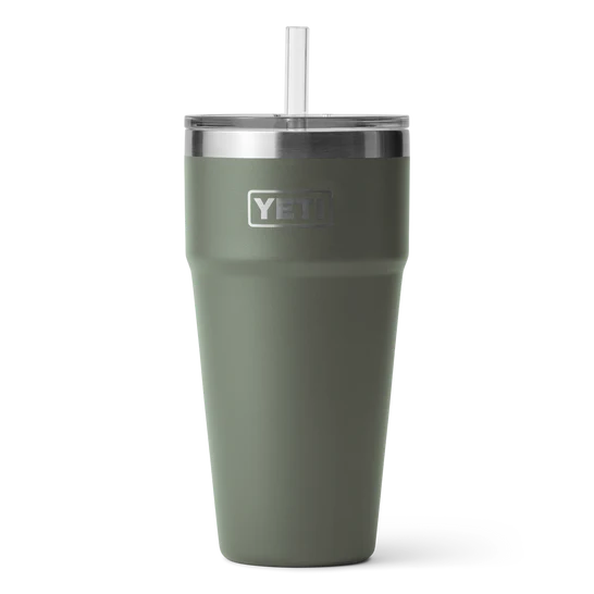Yeti Rambler 26oz Straw Cup - Camp Green