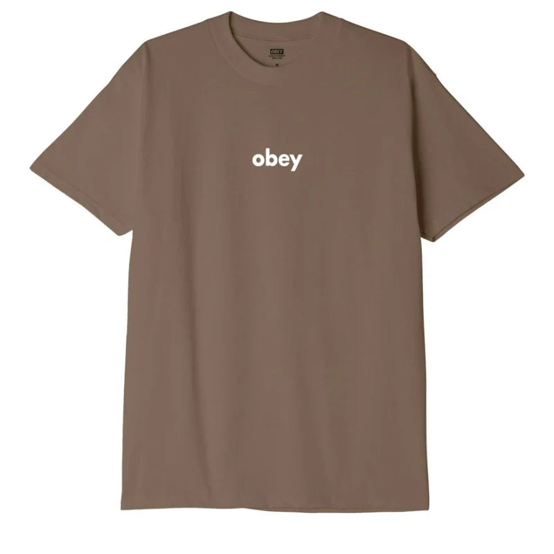 Obey Lower Case 2 T-Shirt - Silt