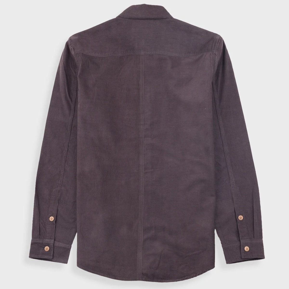 Folk Direction Babycord Shirt - Black Grape