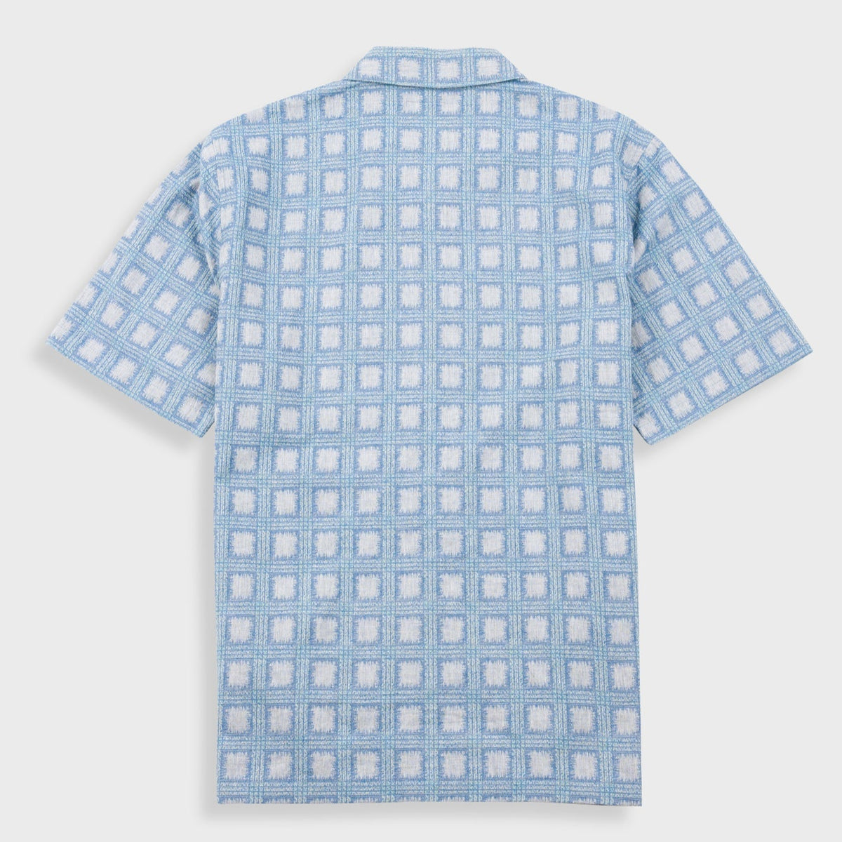 Folk Gabe Shirt - Blue Tile Tapestry