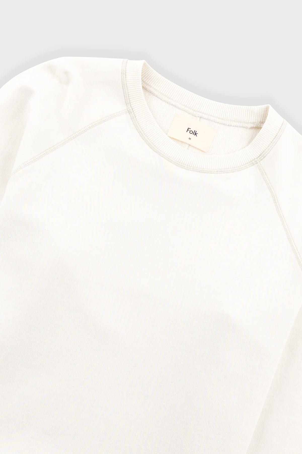 Folk Engineered Raglan Sweat - Ecru