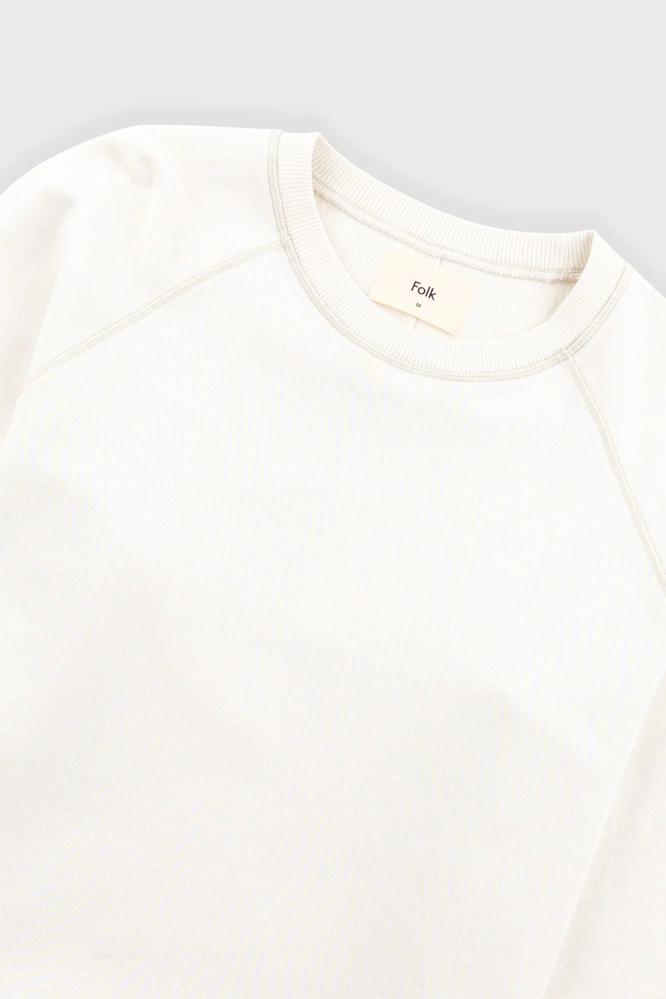 Folk Engineered Raglan Sweat - Ecru