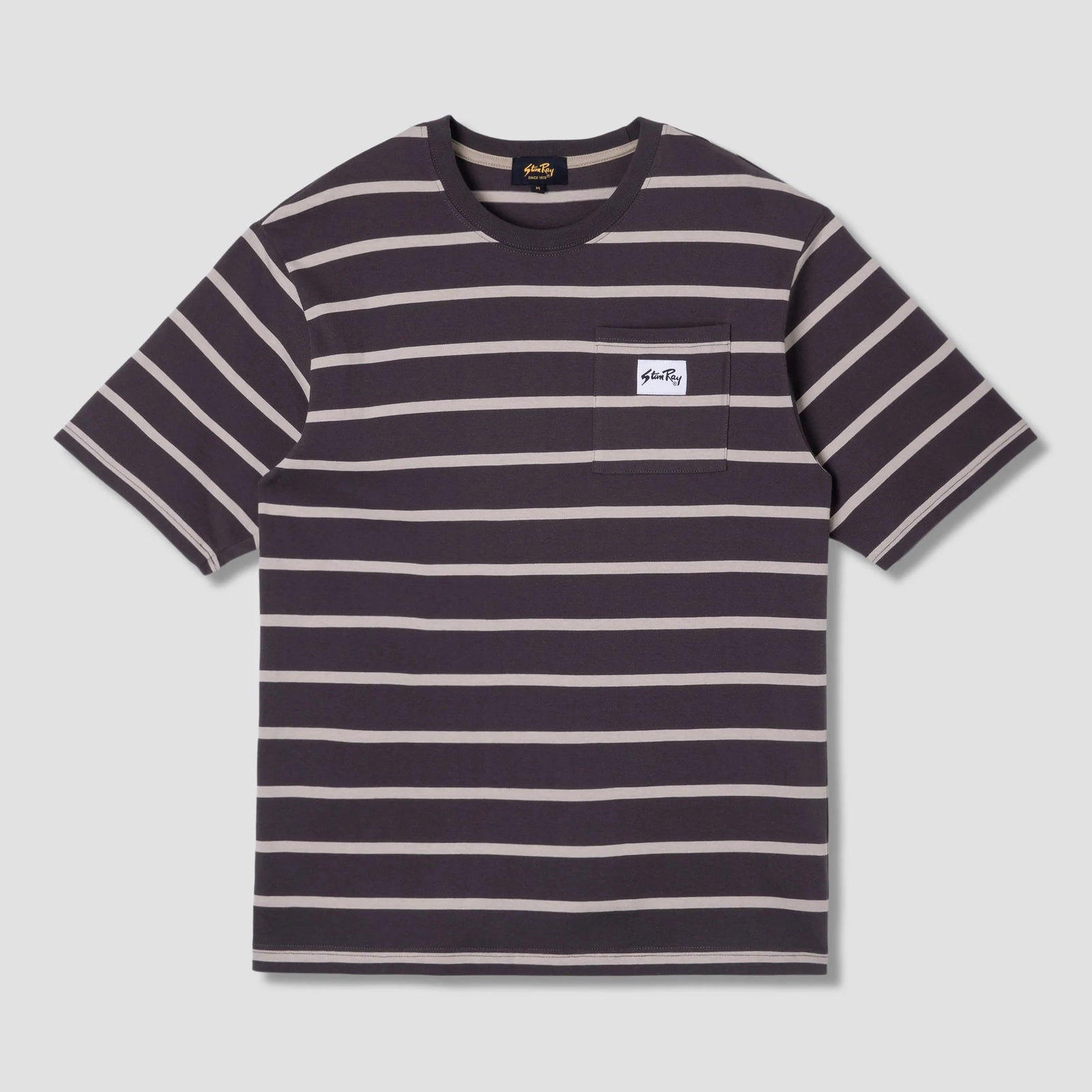Stan Ray Stripe T-Shirt - Raven / Eucalyptus