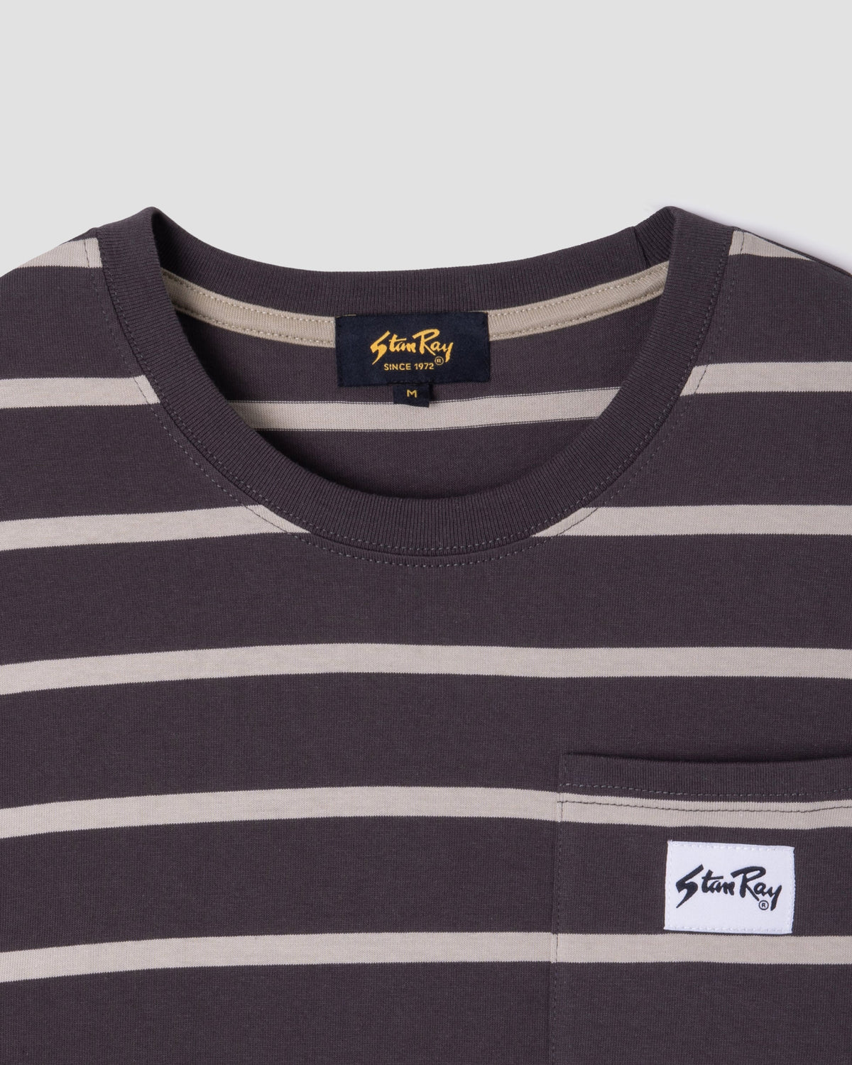Stan Ray Stripe T-Shirt - Raven / Eucalyptus