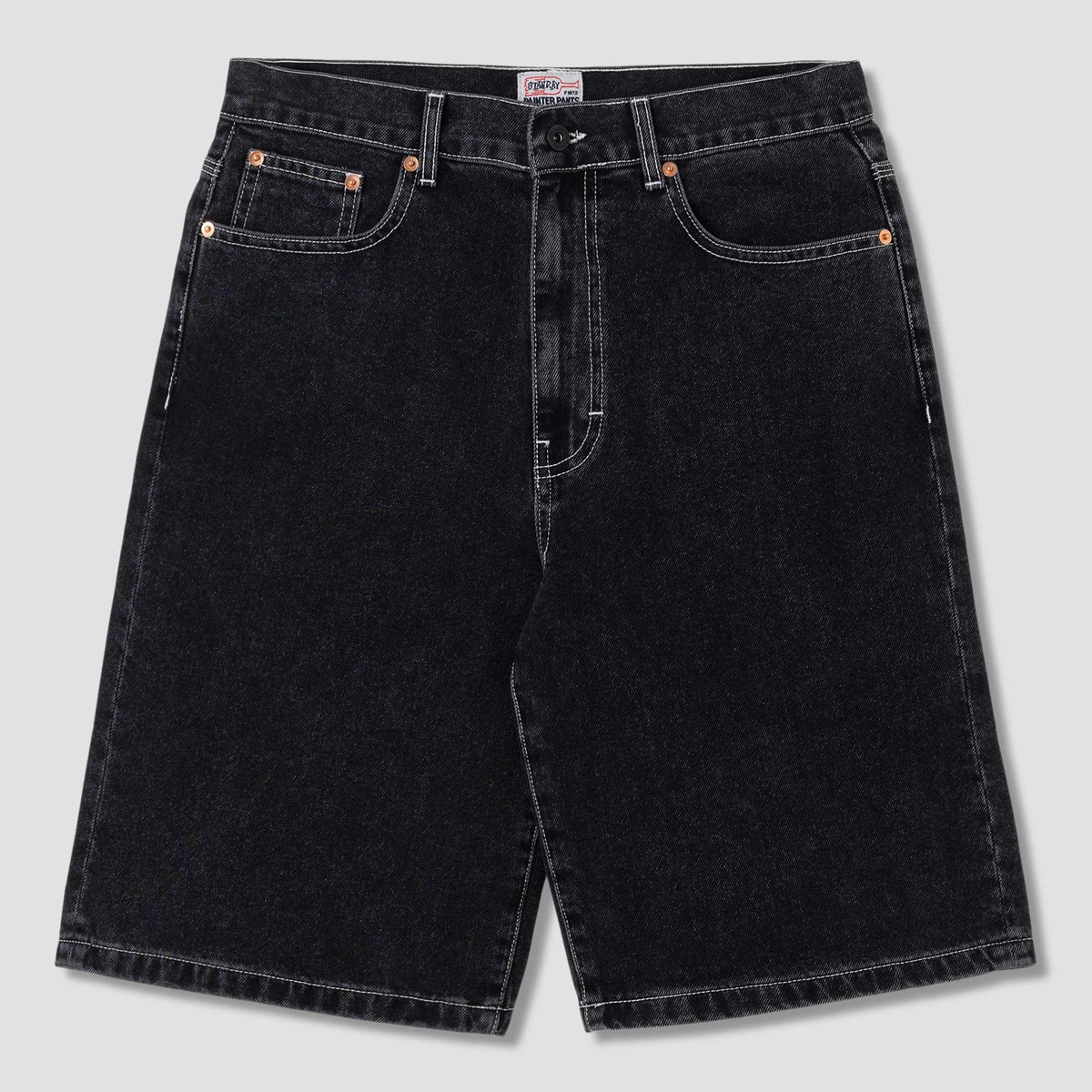 Stan Ray Wide 5 Short - Washed Black Denim