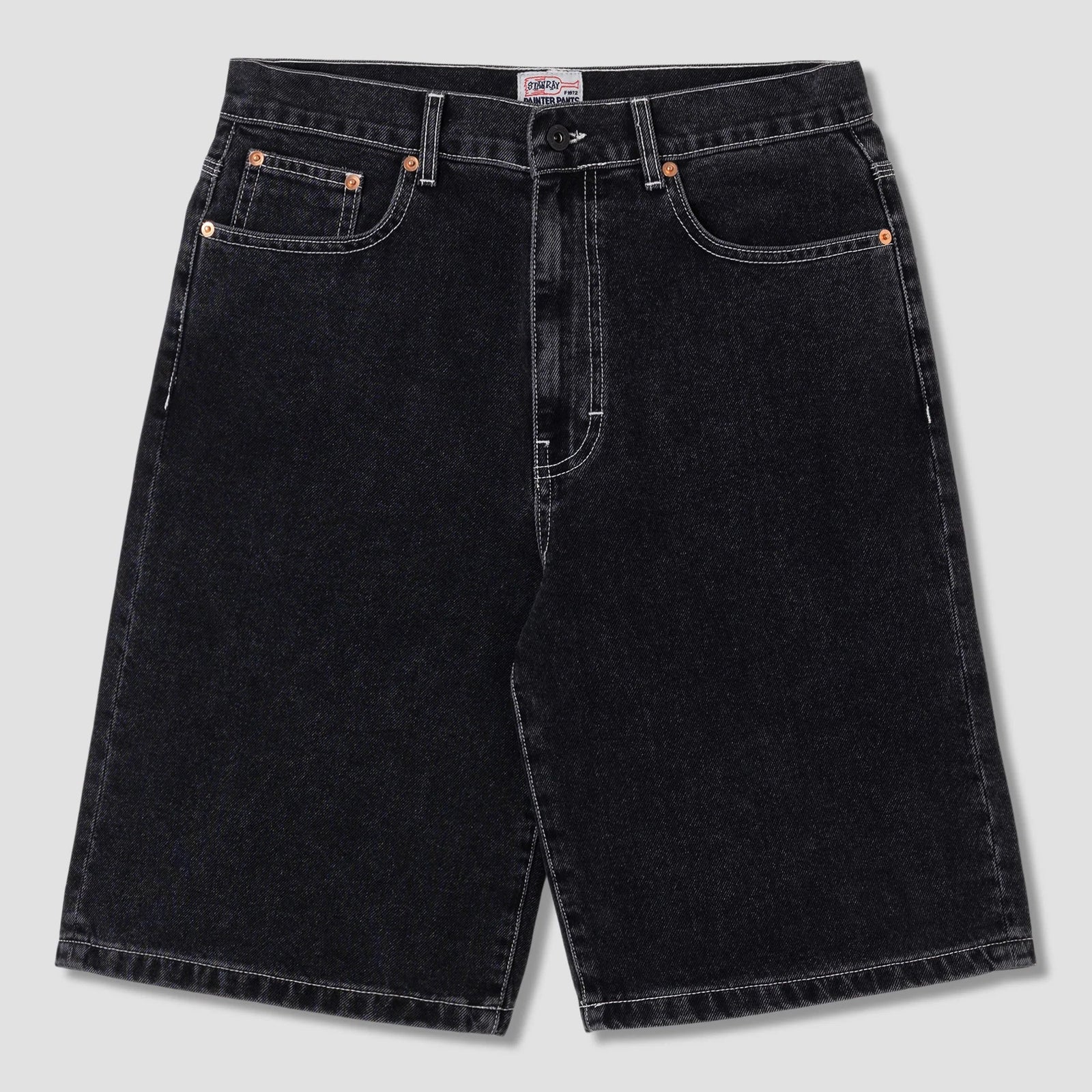 Stan Ray Wide 5 Short - Washed Black Denim