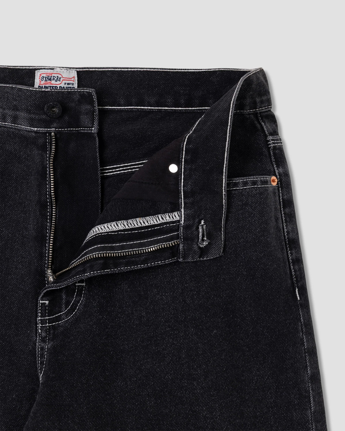 Stan Ray Wide 5 Short - Washed Black Denim