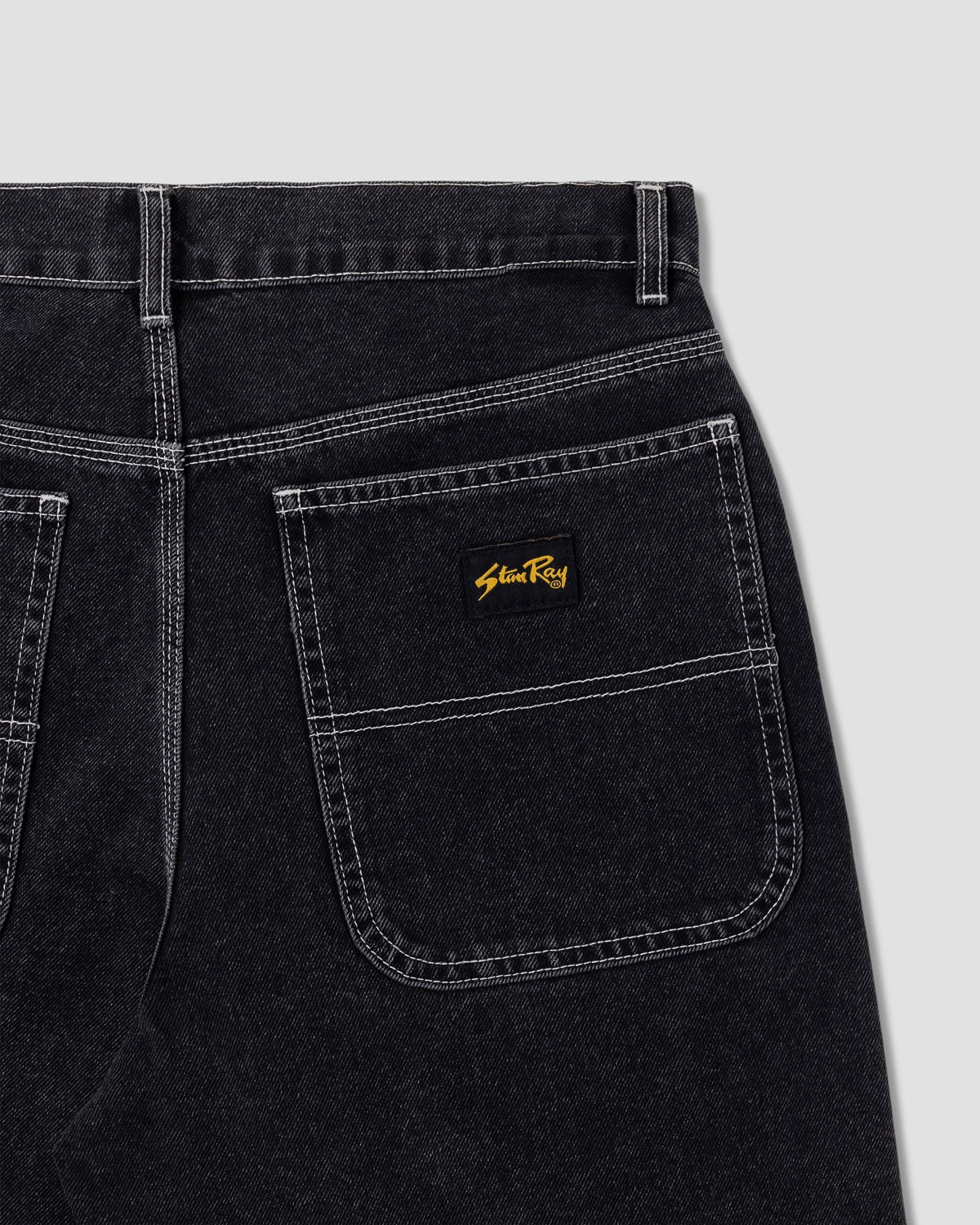 Stan Ray Wide 5 Short - Washed Black Denim