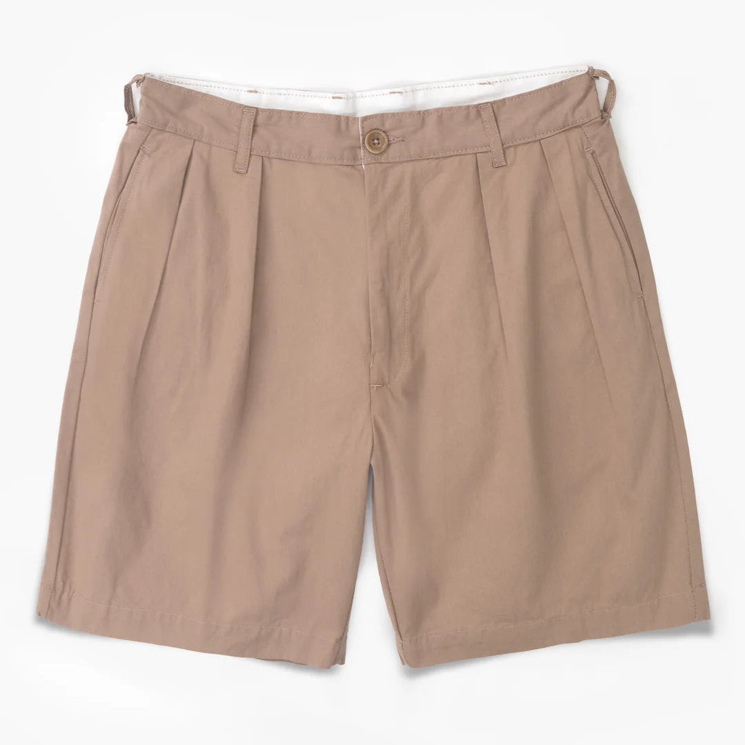 Service Works Twill Part Timer Shorts - Mushroom
