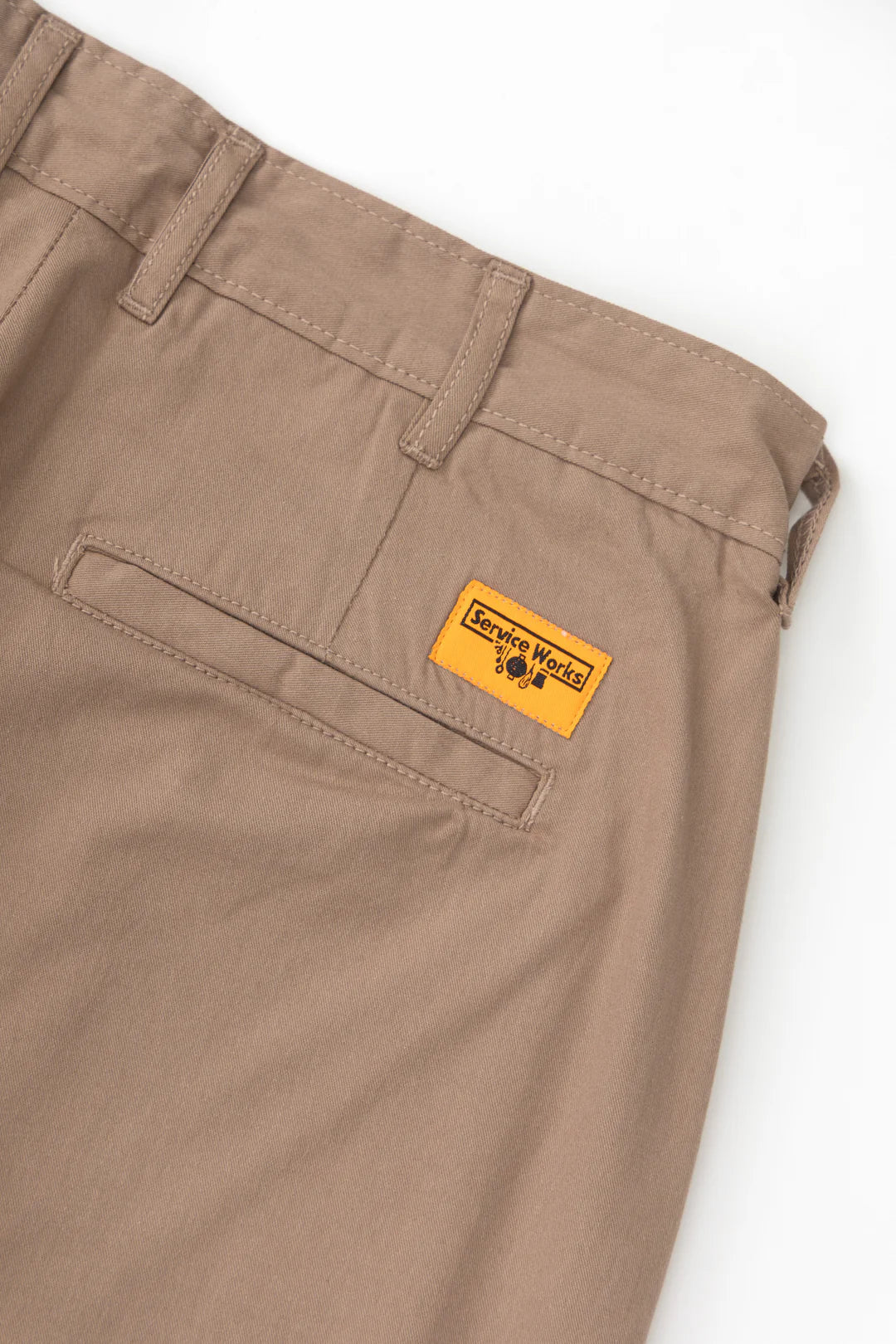 Service Works Twill Part Timer Shorts - Mushroom