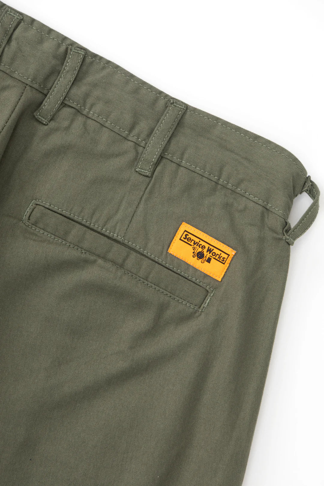 Service Works Twill Part Timer Shorts - Olive