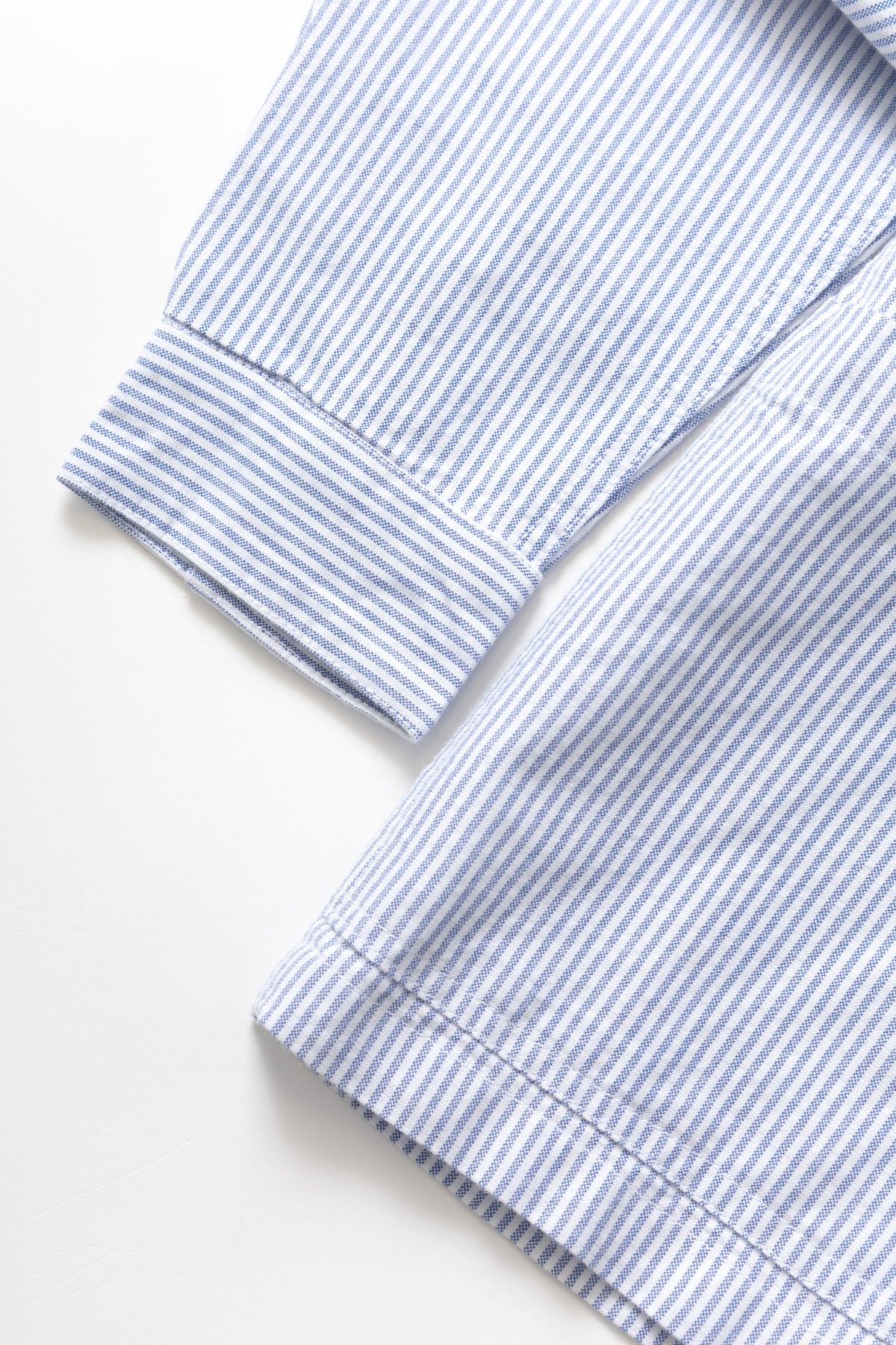 Service Works Waiter Shirt - Oxford Blue Stripe