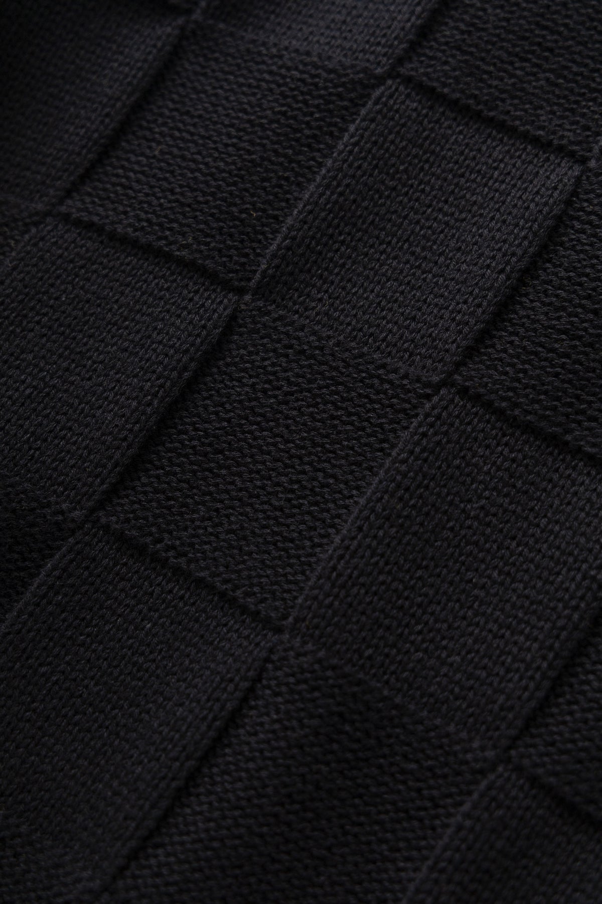 Service Works Check Knit Crewneck - Black