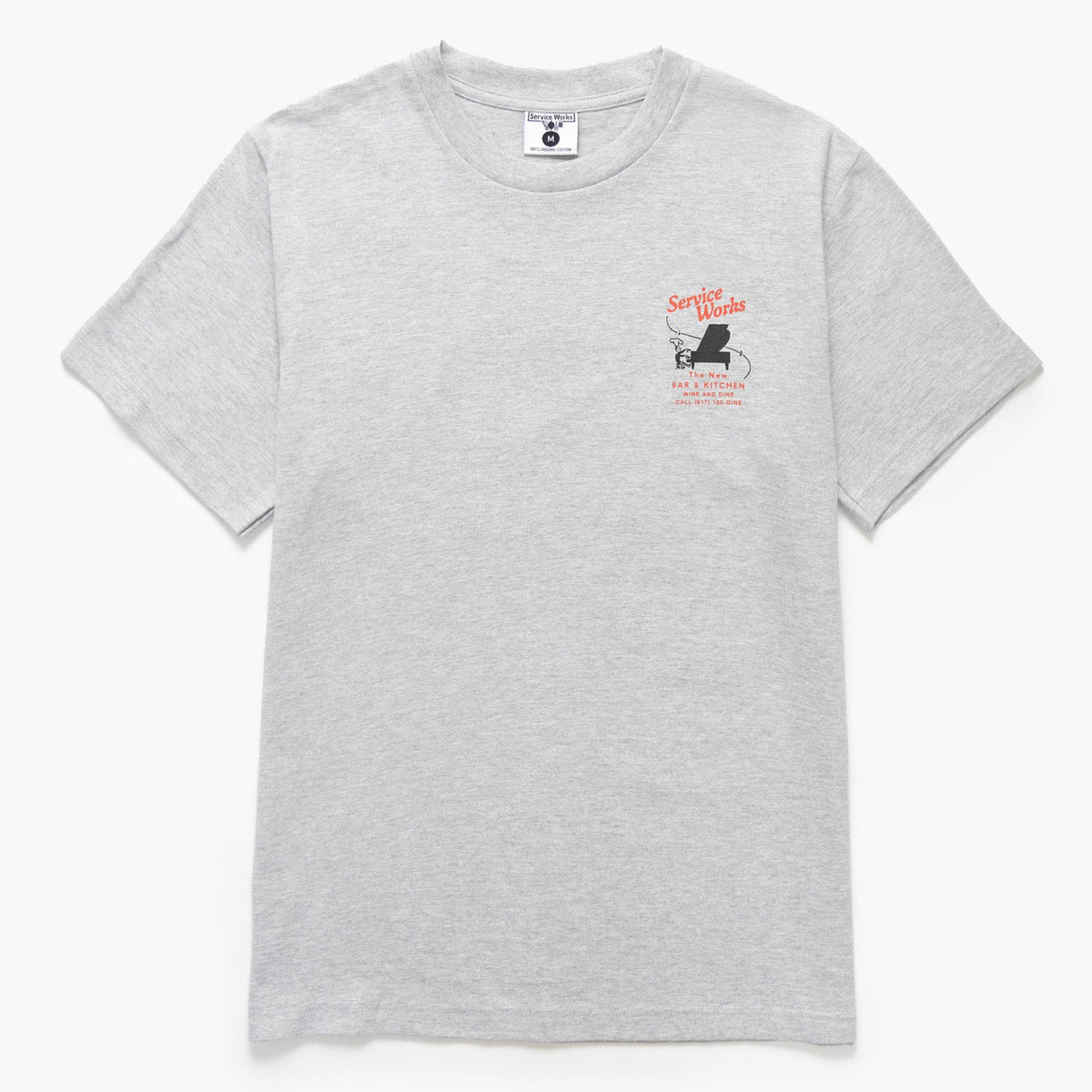 Service Works Bar &amp; Kitchen T-Shirt - Heather Grey